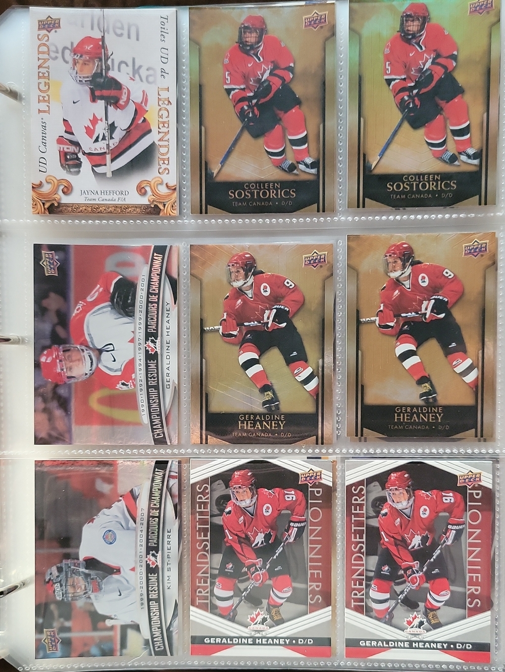 Team Canada Red Hockey Trading Card Collection
